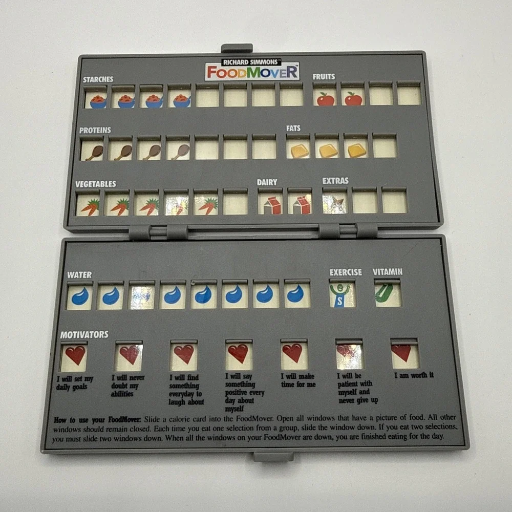 Vtg Richard Simmons Foodmover Calorie Counter Diet Program Meal Tracker 1998